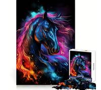 Puzzle galattico Space Horse per adulti, 1000 pezzi, gioco intelligente, rilassante e divertente, da assemblare, regalo perfetto (38x26cm)