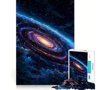 Puzzle galattico vibrante con nuvole,1000 pezzi,gioco di memoria,taglio di precisione,attività creativa interattiva per stimolare la mente a casa (38x26cm)