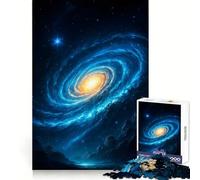 Puzzle galattico vorticoso con stelle e nebulose per ragazzi, 1000 pezzi, gioco di logica, divertimento rilassante, bordi lisci, regalo di compleanno 38x26cm