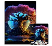 Puzzle Galaxy Art Cherry Tree da 1000 pezzi, puzzle impossibili per adulti, attività per famiglie, rompicapo, arredamento per la casa, regalo di Natale, 50x75CM/19,68x29,52 pollici