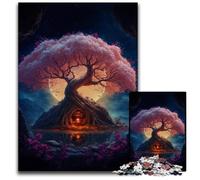 Puzzle Galaxy Art Cherry Tree da 1000 pezzi, puzzle impossibili per adulti, idea regalo di compleanno, gioco rompicapo impegnativo 26X38CM/10,23x14,96 pollici