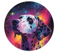 Puzzle Galaxy Dalmatian da 1000 pezzi per adulti, puzzle rotondo da 1000 pezzi, rompicapo ad alta difficoltà per adolescenti (67,5x67,5cm)