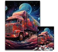 Puzzle Galaxy Fire Engine da 1000 pezzi, puzzle in legno, Halloween, Pasqua, Capodanno, 50x75CM/19,68x29,52 pollici.