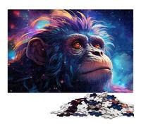 Puzzle Galaxy Monkey da 1000 pezzi, rompicapo impegnativo, attività per la famiglia, decorazione per la casa, regalo di Natale 26X38CM/10,23x14,96 pollici
