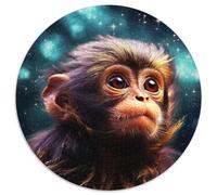 Puzzle Galaxy Monkey per adulti, 1000 pezzi, puzzle rotondo, rompicapo, gioco interattivo per famiglie, adatto dai 14 anni in su (67,5x67,5cm)