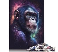 Puzzle Galaxy Monkey, sfida difficile, puzzle in cartone riciclato al 100% per adulti, adolescenti, regali di Halloween, 1000 pezzi (75x50 cm)