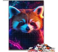 Puzzle Galaxy Red Panda per adulti 1000 puzzle, giochi divertenti, ogni pezzo è unico - gioco divertente e stimolante per tutta la famiglia (26x38cm)