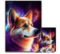 Puzzle Galaxy Shiba Inu per adulti, puzzle in legno da 1000 pezzi per adulti e adolescenti, serata di giochi in famiglia, idea regalo stimolante per la mente 50x75CM/19,68x29,52 pollici