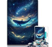 Puzzle Galaxy Whale per adulti e adolescenti, 1000 pezzi, aiuta il cervello a esercitare i giocattoli avvincenti per coltivare la pazienza e l'interazione genitore-figlio (75x50cm)