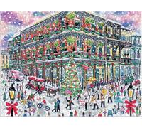 Michael Storrings Christmas in New Orleans 1000 Piece Puzzle with Square Box