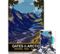 Puzzle Gates of the Arctic per adulti e adolescenti, gioco stimolante e gioco per famiglie, ideale come regalo per tutta la famiglia, 50x75cm