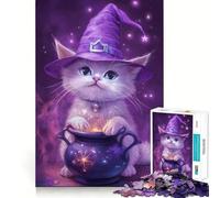 Puzzle "Gattina Strega" da 1000 pezzi per adulti,gioco per migliorare la memoria,taglio di qualità professionale,attività di gruppo emozionante (50x75cm)