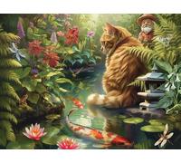 Puzzle Gatto e Koi 275 pezzi XL