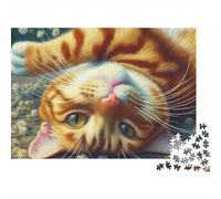 Puzzle Gatto Ginger 1000 Pezzi Carta Per Adulti 70x50cm/1000pcs