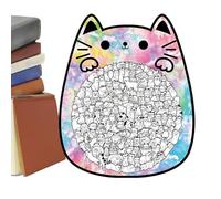 Puzzle Gatto - Puzzle in Legno a Forma di Gatto da 135 Pezzi, Simpatico GiocattoloPuzzle, per Adulti Bambini Ragazzi Ragazze | Compleanno Vacanze Progetti educativi Decorazioni Feste