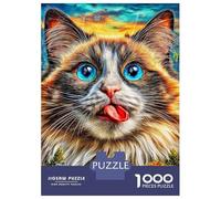Puzzle Gatto Ragdoll 1000 Pezzi | Difficile E Sfidante | Giochi Di Puzzle E Decorativo Per Casa 38x26cm/1000pcs
