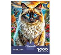 Puzzle Gatto Ragdoll 1000 Pezzi | Difficile E Sfidante | Giochi Di Puzzle E Decorativo Per Casa 38x26cm/1000pcs