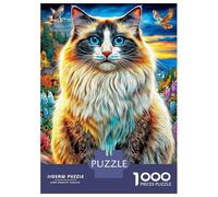 Puzzle Gatto Ragdoll 1000 Pezzi | Difficile E Sfidante | Giochi Di Puzzle E Decorativo Per Casa 70x50cm/1000pcs
