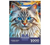 Puzzle Gatto Ragdoll 1000 Pezzi | Difficile E Sfidante | Giochi Di Puzzle E Decorativo Per Casa 70x50cm/1000pcs