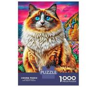 Puzzle Gatto Ragdoll 1000 Pezzi | Difficile E Sfidante | Giochi Di Puzzle E Decorativo Per Casa 70x50cm/1000pcs