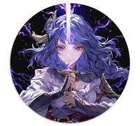 Puzzle Genshin Impact da 1000 pezzi per adulti, puzzle rotondi da 1000 pezzi per adulti, sfida mentale, regalo, attività educativa per adolescenti, 67,5x67,5 cm
