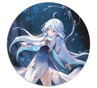 Puzzle Genshin Impact da 1000 pezzi per adulti, puzzle rotondo da 1000 pezzi, attività per famiglie, decorazioni fai da te per la casa, regalo di Natale, 67,5x67,5 cm