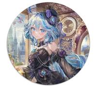 Puzzle Genshin Impact da 1000 pezzi per adulti, puzzle rotondo da 1000 pezzi, gioco creativo per famiglie e decorazioni per la casa, regalo di Natale perfetto per adolescenti, 67,5x67,5 cm