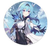 Puzzle Genshin Impact di Eula Lawrence per adulti, 1000 pezzi, puzzle rotondo, attività per famiglie, rompicapo, decorazione per la casa, regalo di Natale, 67,5x67,5 cm