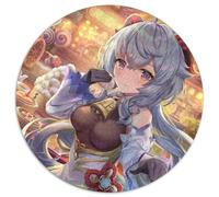 Puzzle Genshin Impact Ganyu 1000 pezzi per adulti Puzzle rotondo 1000 pezzi Gioco per adulti Regalo Gioco interattivo per famiglie Sfida mentale Regalo 67,5x67,5 cm