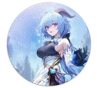 Puzzle Genshin Impact Ganyu per adulti, puzzle da 1000 pezzi per adulti, rompicapo impegnativo, attività per famiglie, decorazione per la casa, regalo di Natale, 67,5x67,5 cm