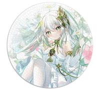 Puzzle Genshin Impact Nahida da 1000 pezzi, puzzle rotondo da 1000 pezzi, ideale per gli innamorati, perfetto come regalo di Natale, Capodanno e San Valentino, 67,5x67,5 cm.