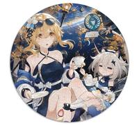 Puzzle Genshin Impact Paimon per adulti, 1000 pezzi, puzzle rotondo, attività per famiglie, rompicapo, decorazione per la casa, regalo di Natale, 67,5x67,5 cm.