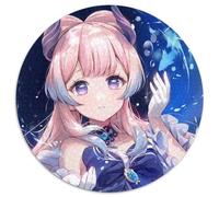 Puzzle Genshin Impact per adulti, 1000 pezzi, puzzle rotondo, attività per famiglie, rompicapo, decorazione per la casa, regalo di Natale, 67,5x67,5 cm