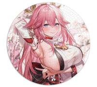 Puzzle Genshin Impact Yae Miko 1000 pezzi Puzzle per adulti, Halloween, Pasqua, Capodanno 67,5x67,5 cm