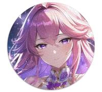 Puzzle Genshin Impact Yae Miko, 1000 pezzi, rotondo, per adulti, design intricato per adolescenti, decorazioni fai da te e divertimento che stimola la mente, 67,5x67,5 cm.