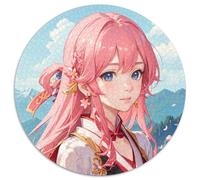 Puzzle Genshin Impact Yae Miko per adulti, 1000 pezzi, in cartone, perfetto per decorare la casa o l'ufficio, ideale come regalo di Natale, 67,5x67,5 cm.