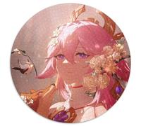 Puzzle Genshin Impact Yae Miko per adulti, puzzle da 1000 pezzi per adulti, rompicapo impegnativo, attività per famiglie, decorazione per la casa, regalo di Natale, 67,5x67,5 cm