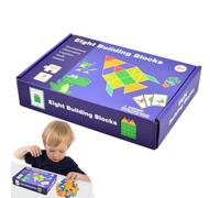 Puzzle geometrici in Legno, Puzzle di Blocchi geometrici per Tangram in Legno Multi-Colori per Il Gioco Educativo Grafico Multicolore Tangram