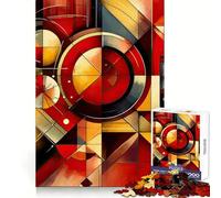 Puzzle geometrico dai colori vivaci da 1000 pezzi per adolescenti, ideale per la concentrazione, una leggera distrazione e un regalo di Natale perfetto (38x26cm)