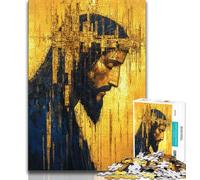 Puzzle Gesù d'oro puzzle da 1000 pezzi per adulti e adolescenti gioco per famiglie regalo di compleanno Sfida ad alta difficoltà (50x75cm)