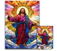Puzzle "Gesù nel cielo" da 1000 pezzi per adulti, fai da te, regalo per la casa, gioco rompicapo 50x75CM/19,68x29,52 pollici