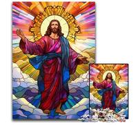 Puzzle "Gesù nel cielo" da 1000 pezzi, puzzle impossibile per adulti, ideale per adolescenti e collezionisti, regalo da viaggio, attività per famiglie, 26X38CM/10,23x14,96 pollici.