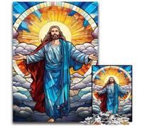 Puzzle "Gesù nel cielo" da 1000 pezzi, puzzle impossibile per adulti, regalo perfetto per compleanni e festività, 50x75CM/19,68x29,52 pollici.