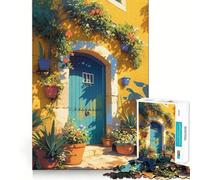 Puzzle giallo da giardino,1000 pezzi,stimolante per la mente,divertente,senza sbavature,pezzi ben tagliati,giocattolo per l'intrattenimento in casa durante le vacanze (38x26cm)