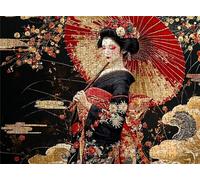 Puzzle Giappone donna - Puzzle 5000 Pezzi per Adulti - Puzzles Giochi Rilassamento - Bene Confezionamento in Scatola - Stampa ad Alta Definizione Colori Brillanti - Puzzles Legno Impegnativi s7h-899