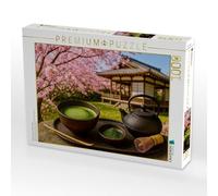 Puzzle · Giappone: Matcha e fiori di ciliegio | Cerimonia del tè giapponese · 1000 pezzi · Dimensioni da disteso 64 × 48 cm · Puzzle CALVENDO