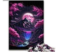 Puzzle giapponese al neon da 1000 pezzi per adolescenti, gioco stimolante, ideale come regalo per tutta la famiglia (26x38cm)
