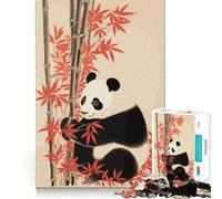 Puzzle giapponese con panda, 1000 pezzi, per ragazzi Un gioco divertente e rilassante, un'opera d'arte da collezione (50x75cm)