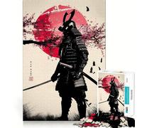 Puzzle giapponese da 1000 pezzi a tema samurai per ragazzi, gioco intelligente di gruppo, immagine da assemblare, decorazione da parete (38x52cm)