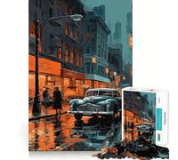 Puzzle giapponese da 1000 pezzi con auto d'epoca,gioco di abilità mentale,incastro stabile,parti che non si spostano,passatempo divertente per i lunghi weekend (38x26cm)